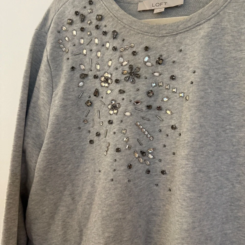 LOFT Embellished Sweatshirt - Picture 5 of 7